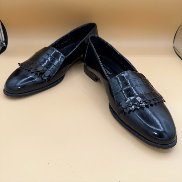 Johnston & Murphy Black Patent Leather‎ Kiltie Loafers, Men’s 13N, EUC - Picture 7 of 8